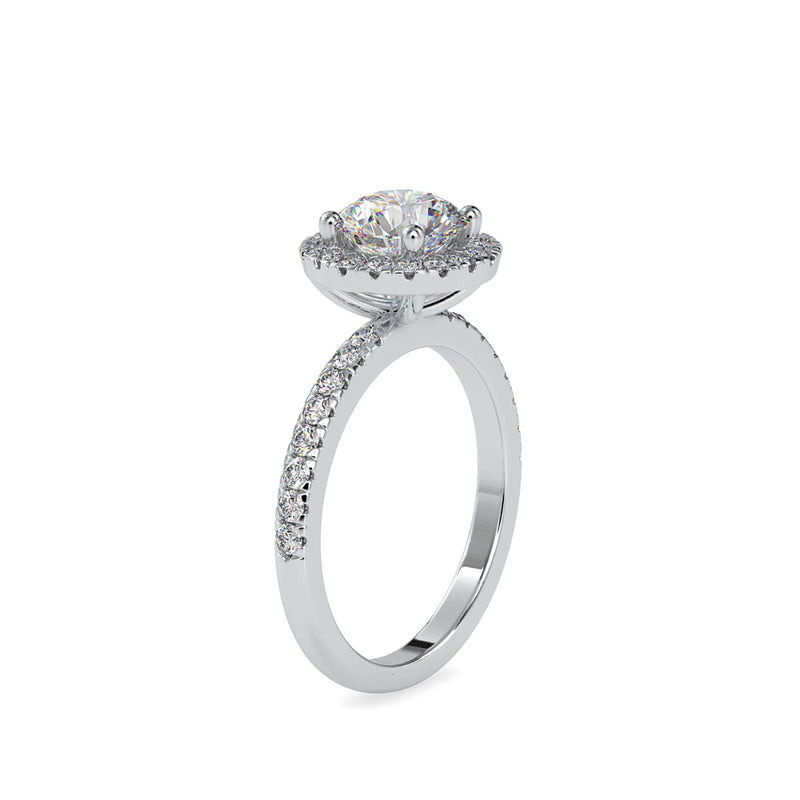 Gleeful Solitaire Diamond Engagement Ring