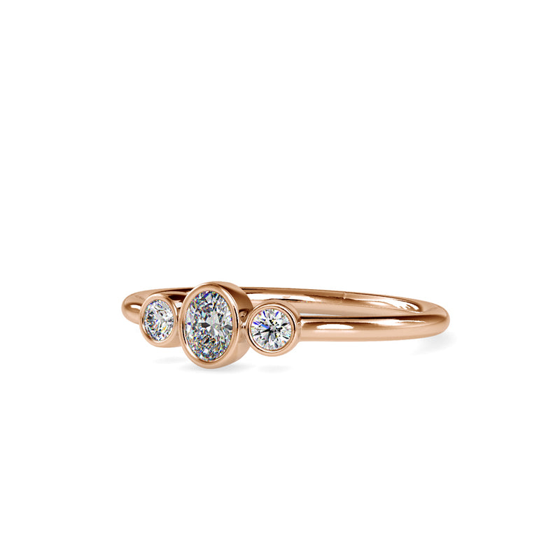 Ideal Oval Cut Diamond Ring