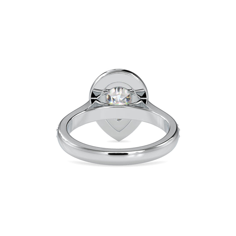 Pear Shaped Diamond Engagement Ring