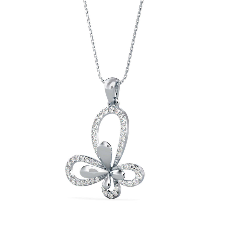 Embracing Butterfly Shape Pendant