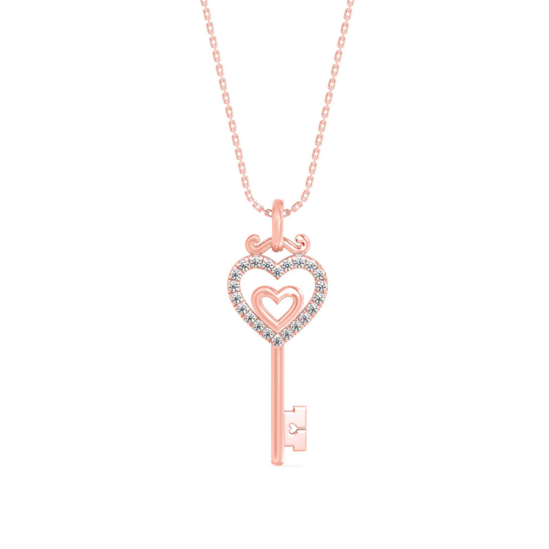 Secret Key Diamond Pendant