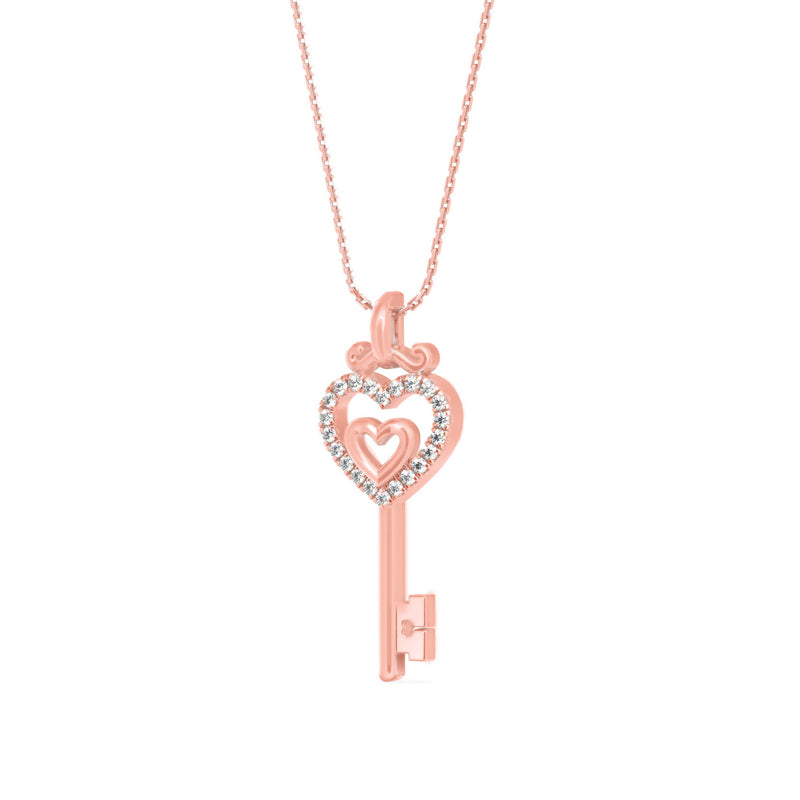 Secret Key Diamond Pendant