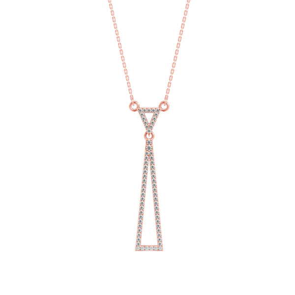 Timeless Trigonal Diamond Pendant