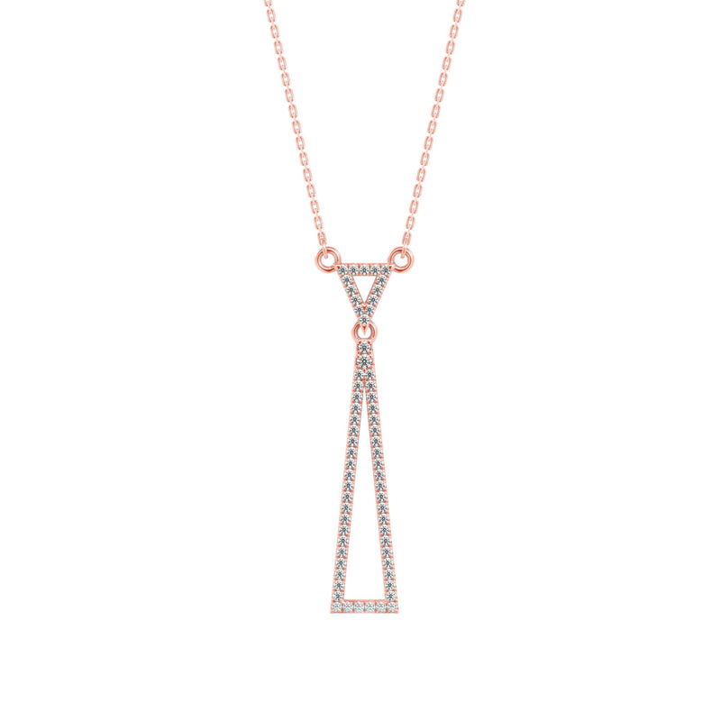 Timeless Trigonal Diamond Pendant