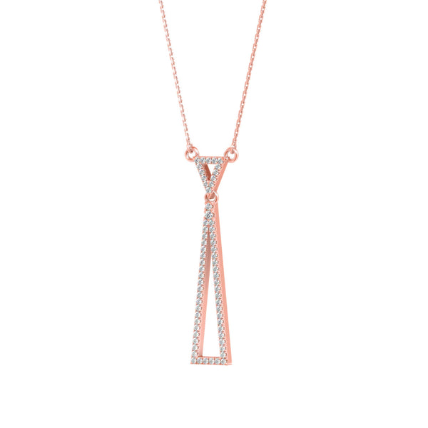 Timeless Trigonal Diamond Pendant