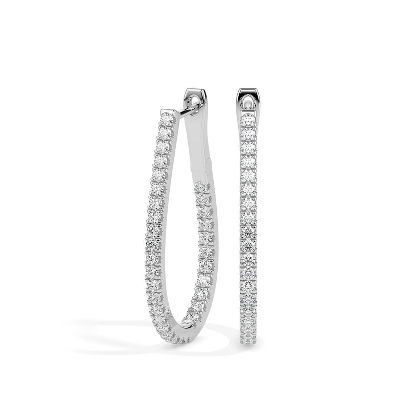 Bliss Diamond Hoop Earrings