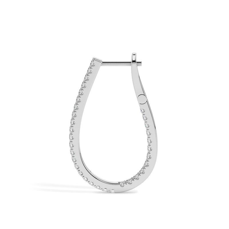 Bliss Diamond Hoop Earrings