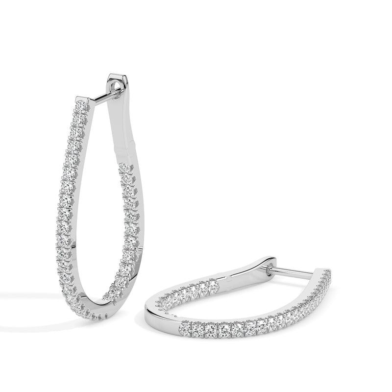 Bliss Diamond Hoop Earrings