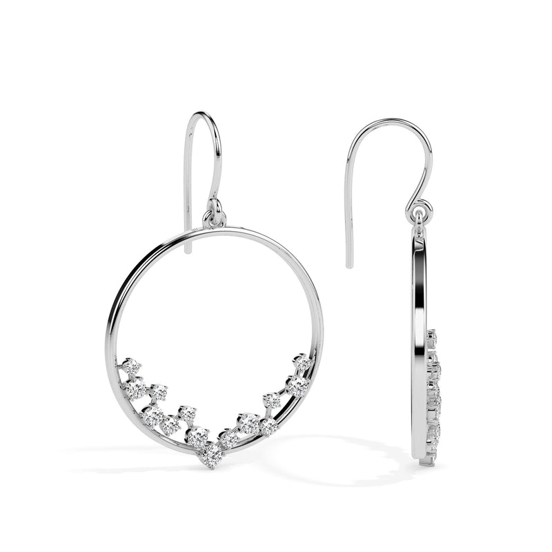 Detail Dazzle Diamond Drop Earrings