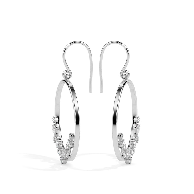 Detail Dazzle Diamond Drop Earrings