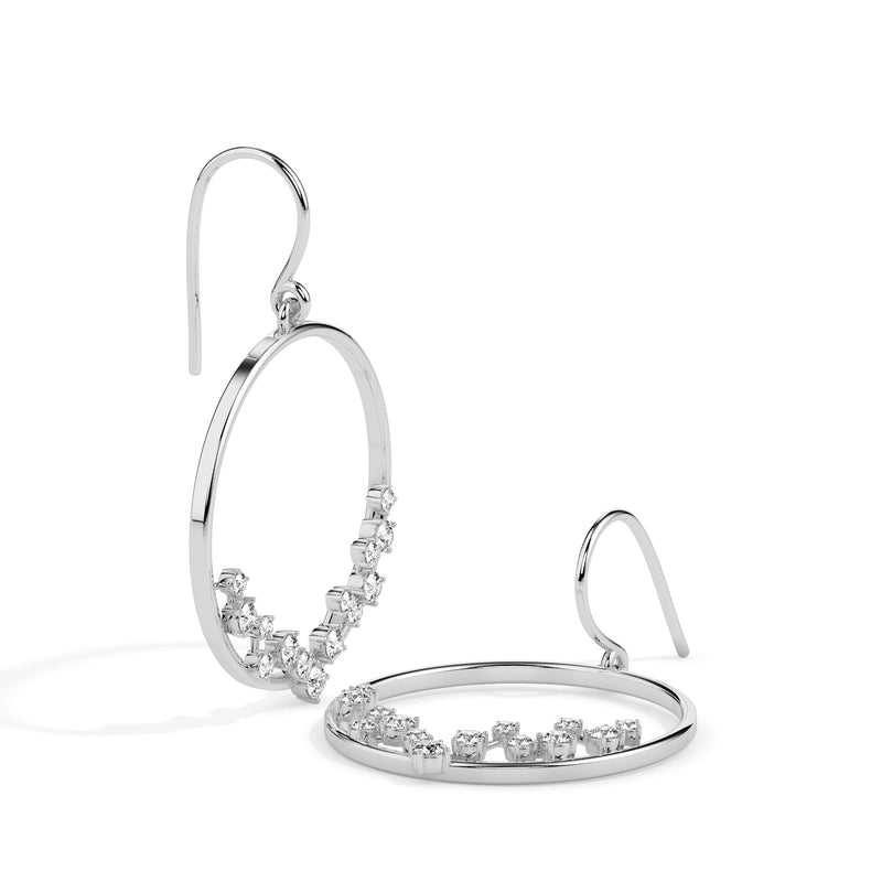 Detail Dazzle Diamond Drop Earrings