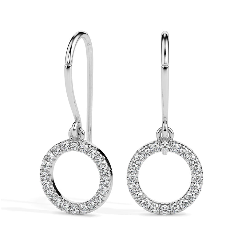 Conspicuous Diamond Drop Earrings