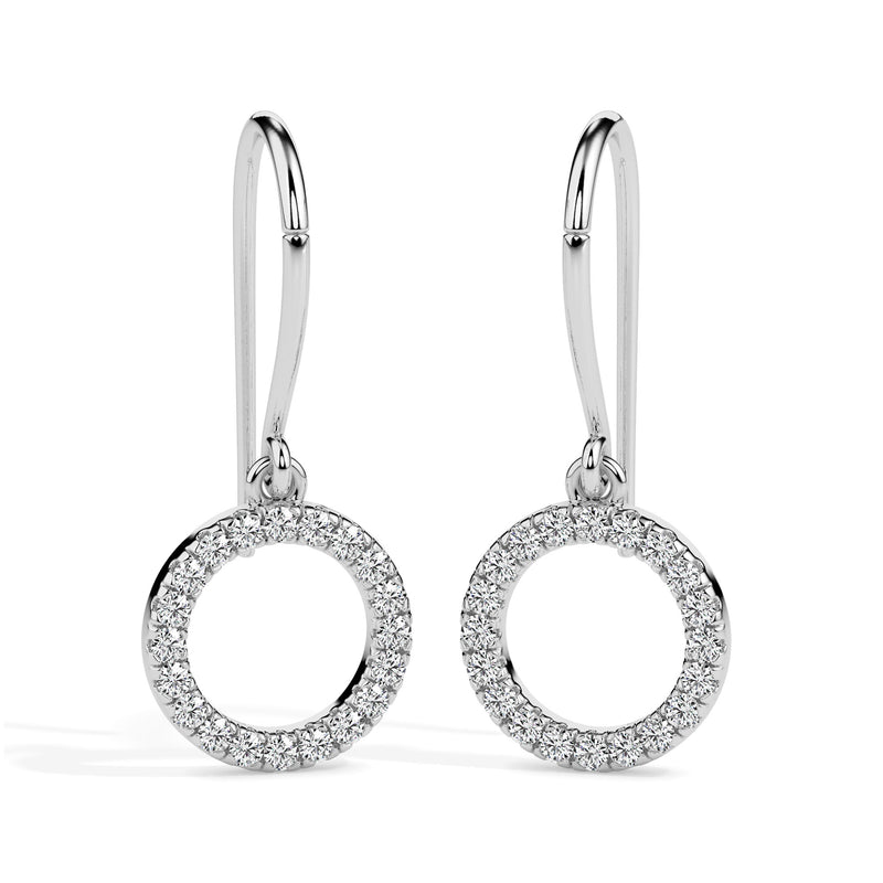 Conspicuous Diamond Drop Earrings