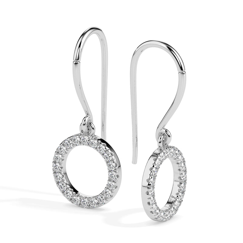 Conspicuous Diamond Drop Earrings