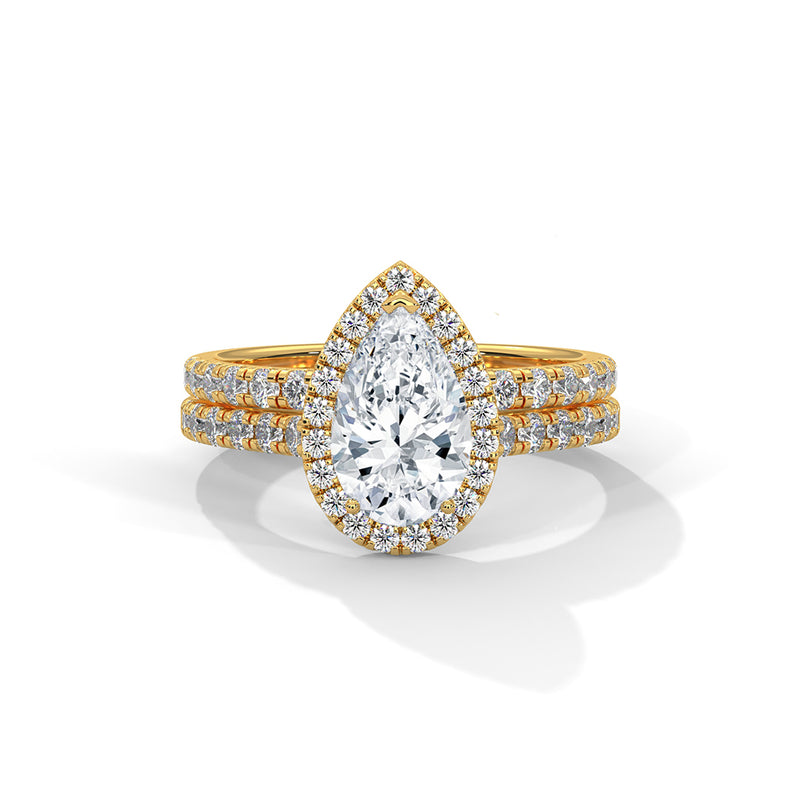 Imperial Pear Shaped Solitaire Diamond Ring