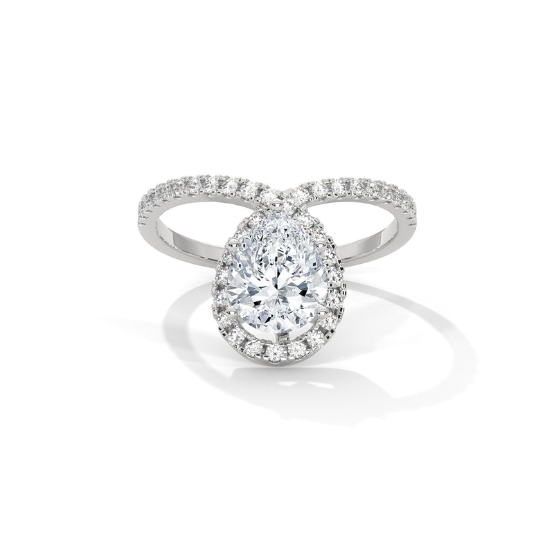 Glimmer Pear Shaped Diamond Ring