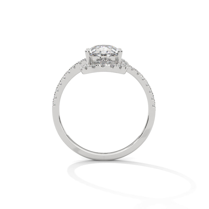 Glimmer Pear Shaped Diamond Ring