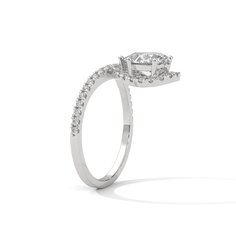 Glimmer Pear Shaped Diamond Ring