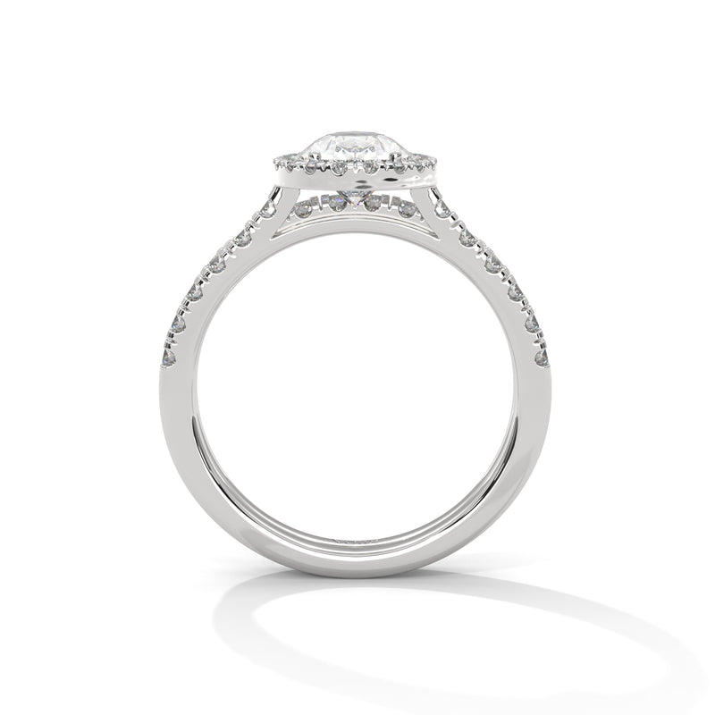 Imperial Pear Shaped Solitaire Diamond Ring