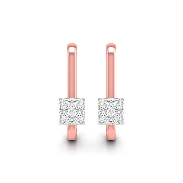 Elation Diamond Hoop Earrings