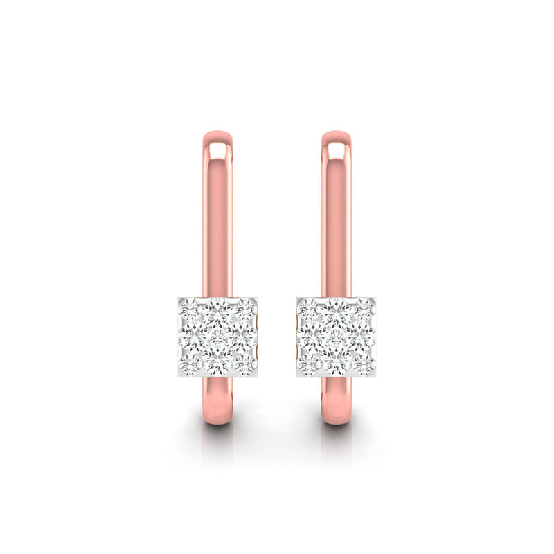 Elation Diamond Hoop Earrings