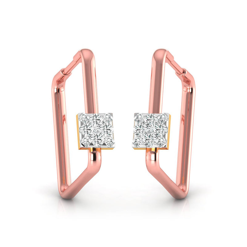 Elation Diamond Hoop Earrings