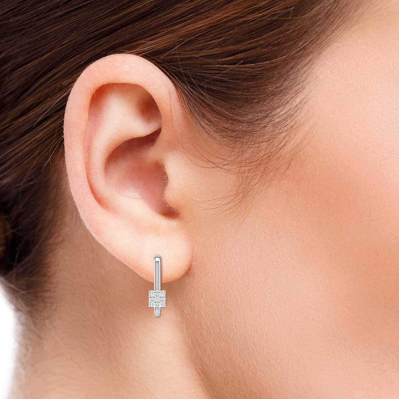 Elation Diamond Hoop Earrings