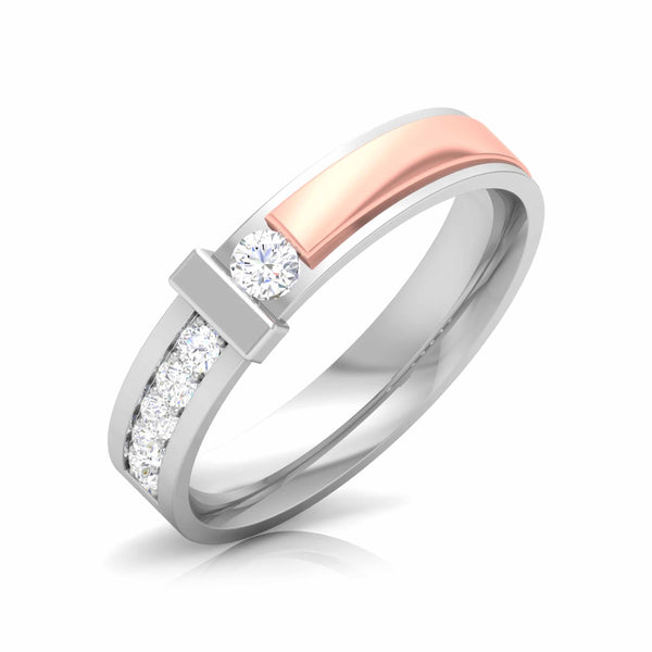 Elementary Diamond Band Ring