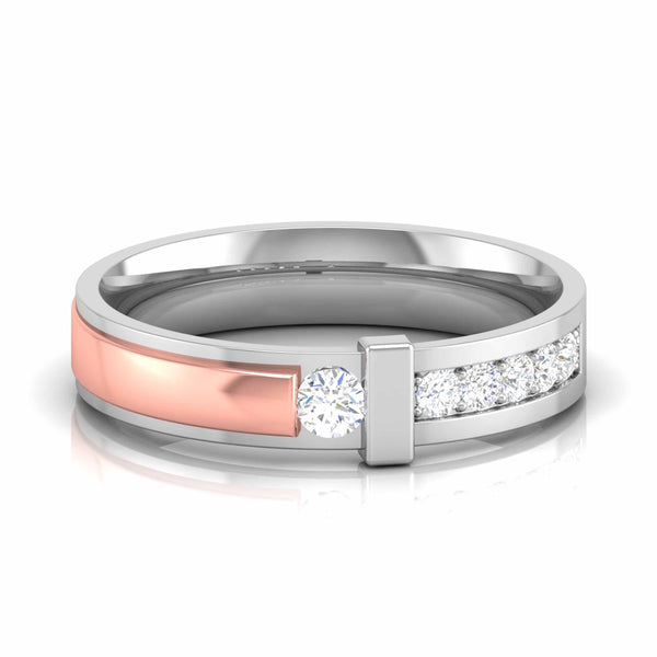 Elementary Diamond Band Ring