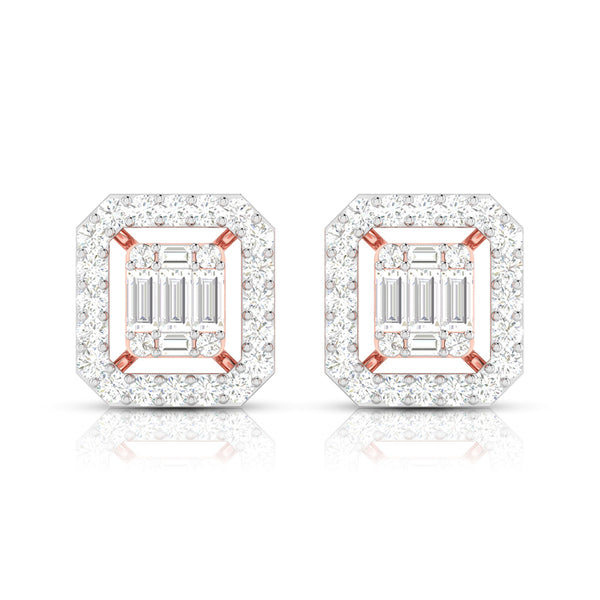 Delightful Diamond Stud Earrings