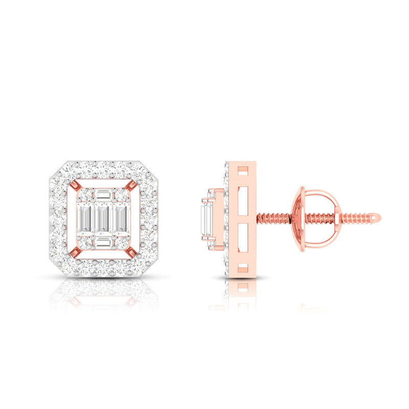 Delightful Diamond Stud Earrings