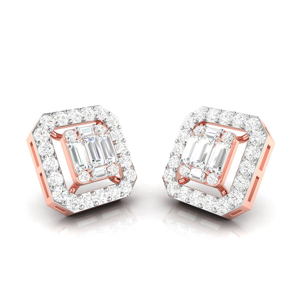 Delightful Diamond Stud Earrings