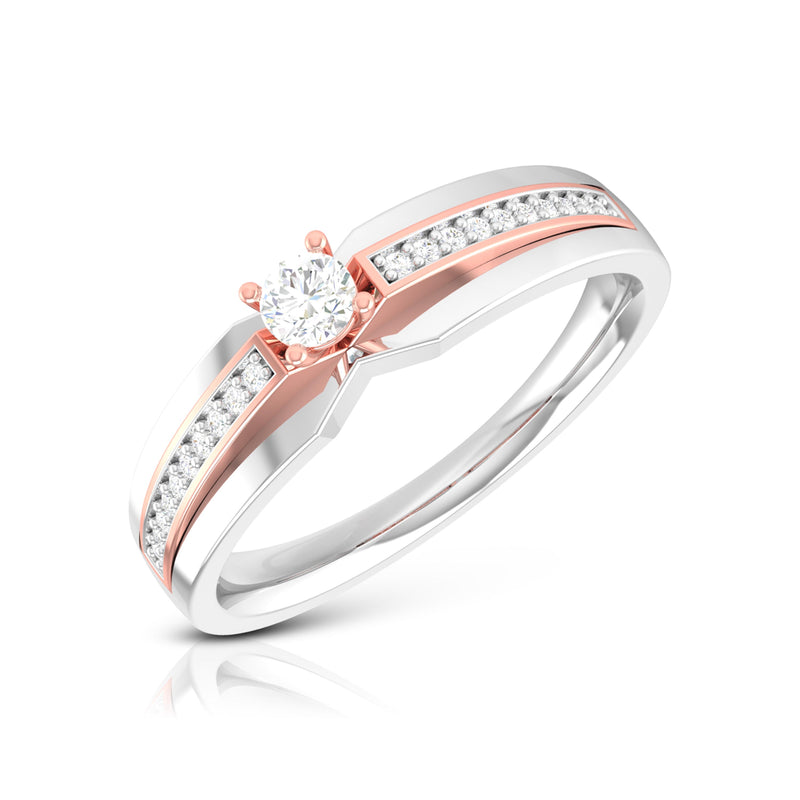 Classic Two-Tone Diamond Ring