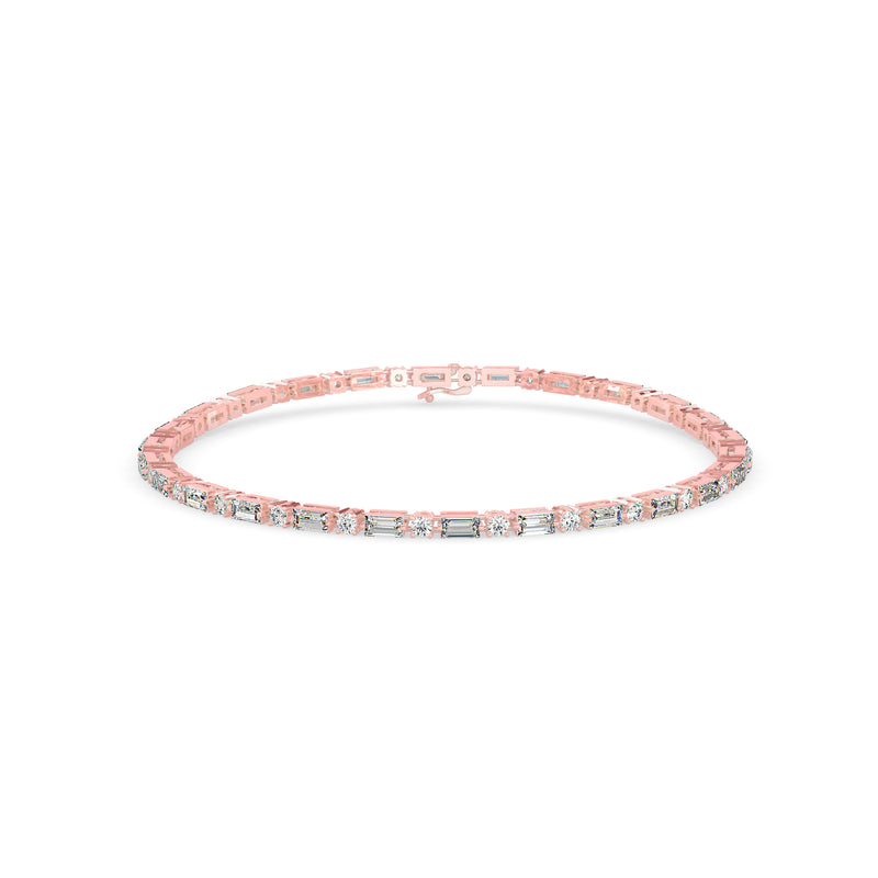 Classic Baguette Diamond Tennis Bracelet