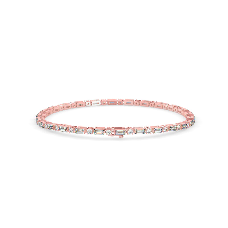 Classic Baguette Diamond Tennis Bracelet