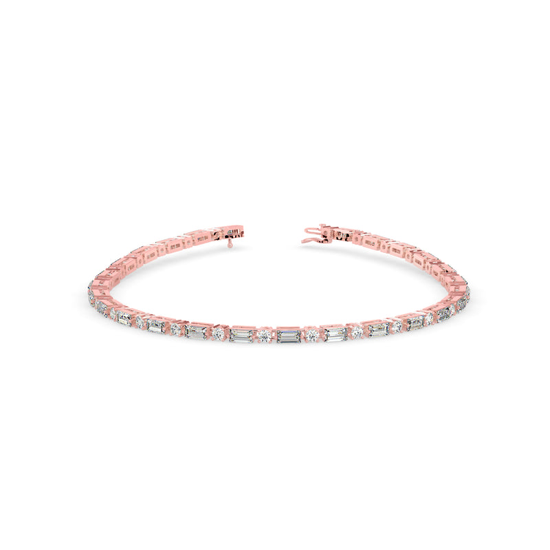 Classic Baguette Diamond Tennis Bracelet