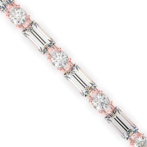 Classic Baguette Diamond Tennis Bracelet